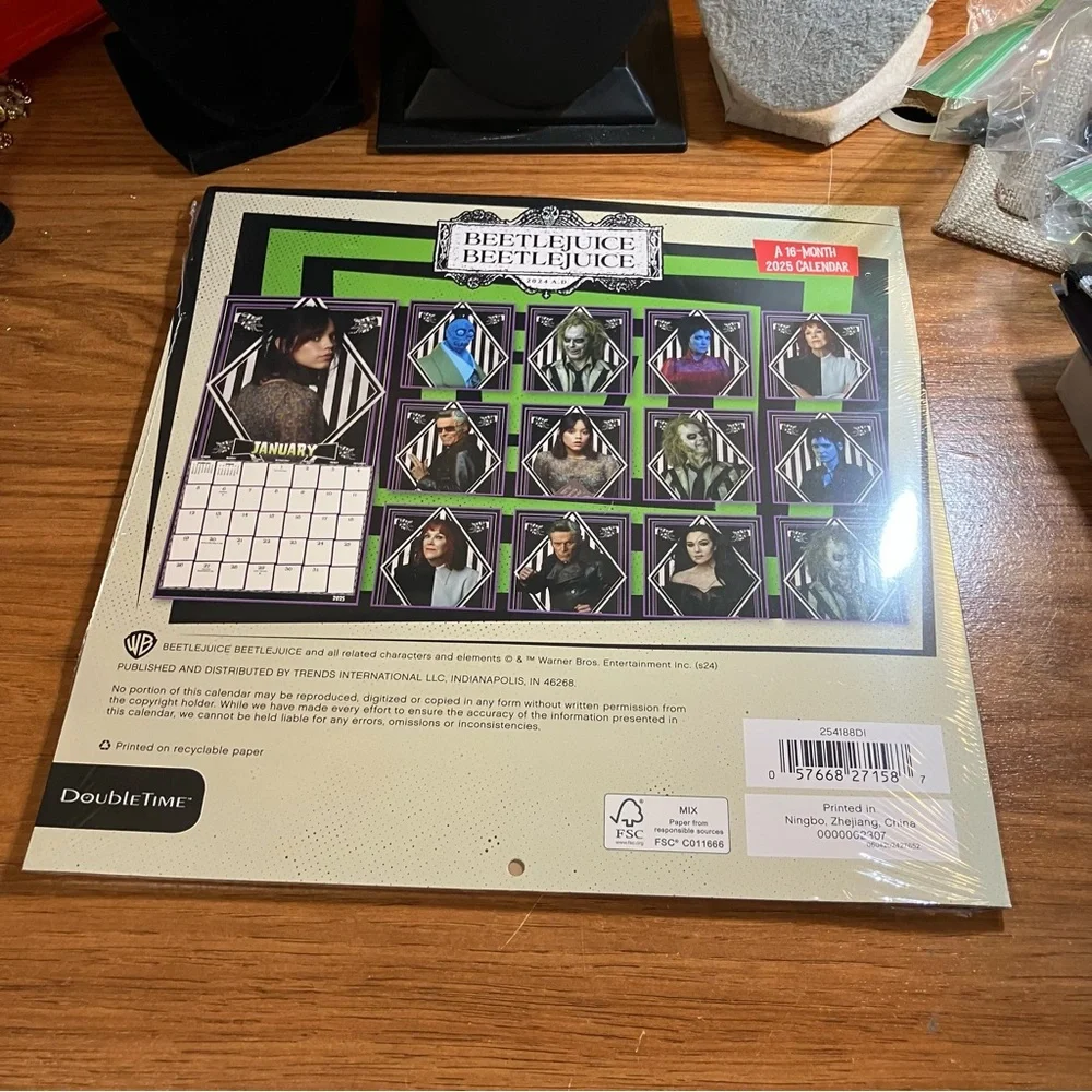 FOR UPCYCLE 2025 Beetlejuice Beetlejuice Calendar